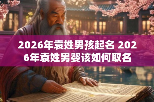 2026年袁姓男孩起名 2026年袁姓男婴该如何取名