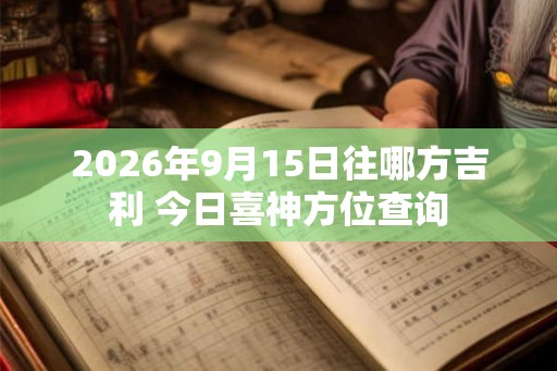 2026年9月15日往哪方吉利 今日喜神方位查询
