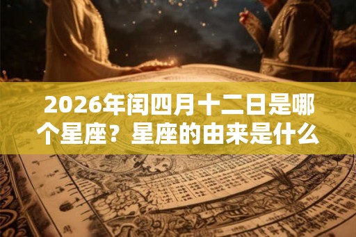 2026年闰四月十二日是哪个星座？星座的由来是什么？