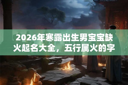 2026年寒露出生男宝宝缺火起名大全，五行属火的字