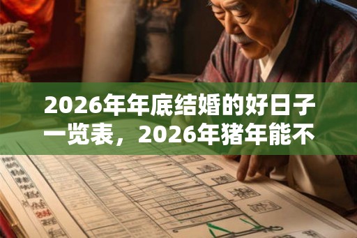 2026年年底结婚的好日子一览表，2026年猪年能不能结婚？