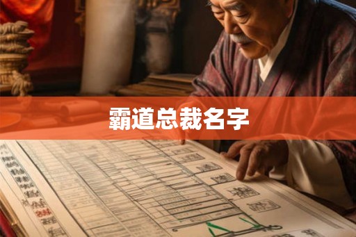 霸道总裁名字