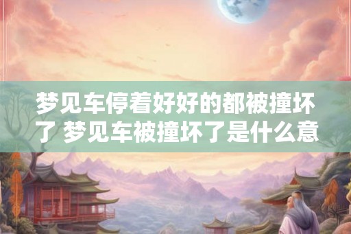 梦见车停着好好的都被撞坏了 梦见车被撞坏了是什么意思