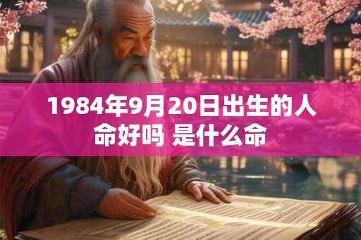 1984年9月20日出生的人命好吗 是什么命 1984年9月20日出生的人命好吗 是什么命