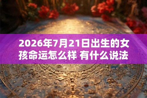 2026年7月21日出生的女孩命运怎么样 有什么说法