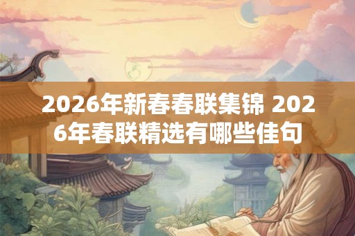 2026年新春春联集锦 2026年春联精选有哪些佳句