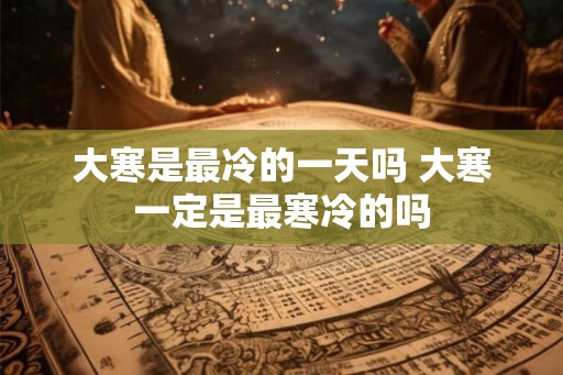 大寒是最冷的一天吗 大寒一定是最寒冷的吗