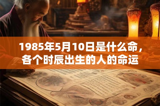1985年5月10日是什么命，各个时辰出生的人的命运