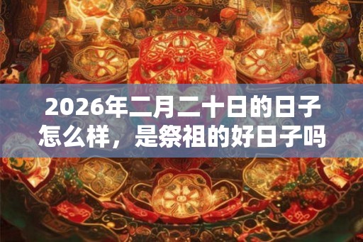 2026年二月二十日的日子怎么样，是祭祖的好日子吗？