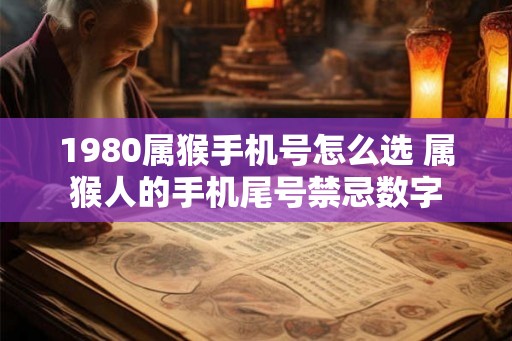 1980属猴手机号怎么选 属猴人的手机尾号禁忌数字