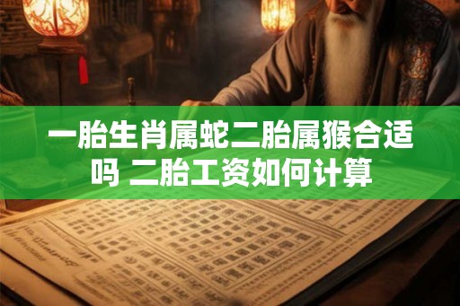 一胎生肖属蛇二胎属猴合适吗 二胎工资如何计算