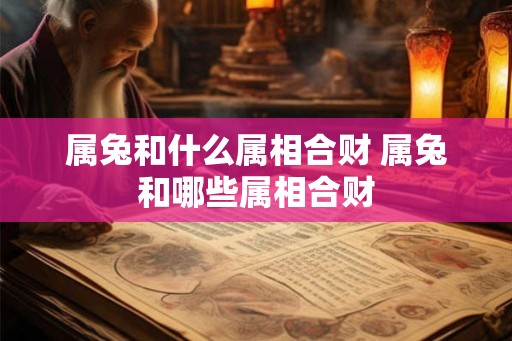 属兔和什么属相合财 属兔和哪些属相合财
