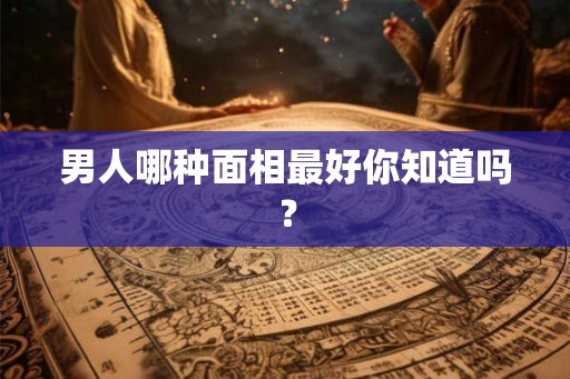 男人哪种面相最好你知道吗？