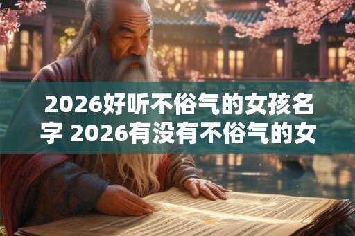 2026好听不俗气的女孩名字 2026有没有不俗气的女孩名字