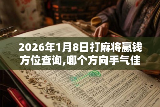 2026年1月8日打麻将赢钱方位查询,哪个方向手气佳