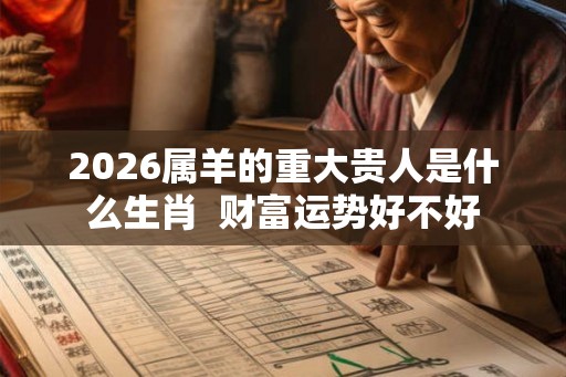 2026属羊的重大贵人是什么生肖  财富运势好不好