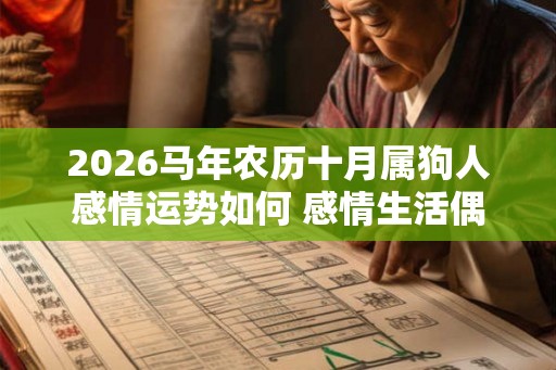 2026马年农历十月属狗人感情运势如何 感情生活偶有波动