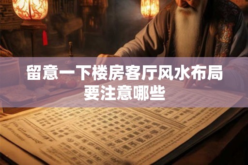 留意一下楼房客厅风水布局要注意哪些