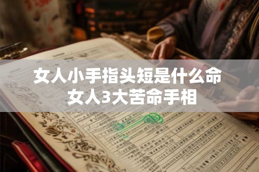 女人小手指头短是什么命  女人3大苦命手相