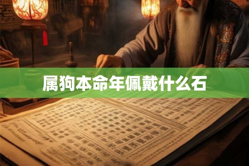 属狗本命年佩戴什么石 属狗本命年佩戴什么石