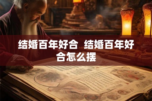 结婚百年好合  结婚百年好合怎么摆