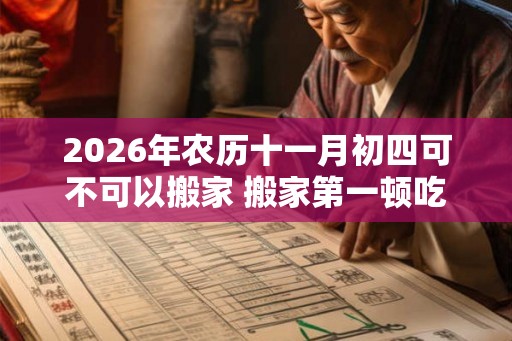 2026年农历十一月初四可不可以搬家 搬家第一顿吃什么
