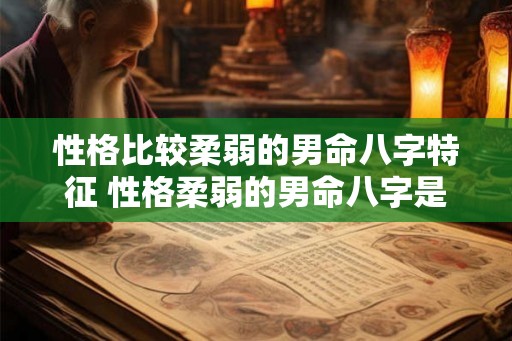 性格比较柔弱的男命八字特征 性格柔弱的男命八字是啥