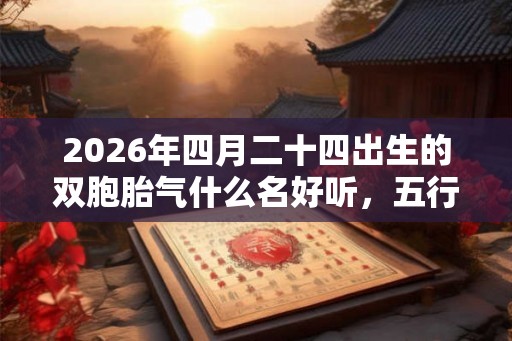 2026年四月二十四出生的双胞胎气什么名好听，五行属什么