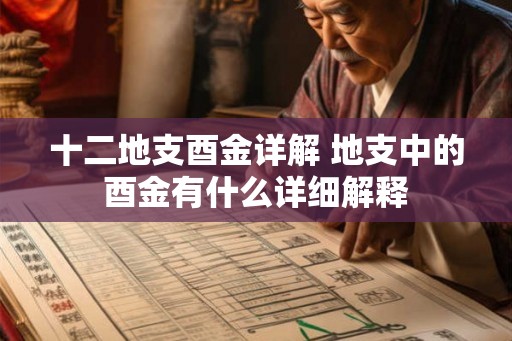 十二地支酉金详解 地支中的酉金有什么详细解释