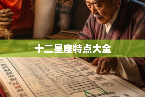 十二星座特点大全