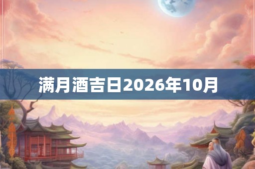 满月酒吉日2026年10月 满月酒吉日2026年10月