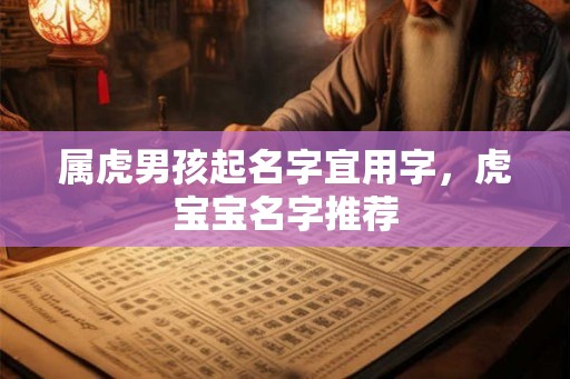 属虎男孩起名字宜用字，虎宝宝名字推荐