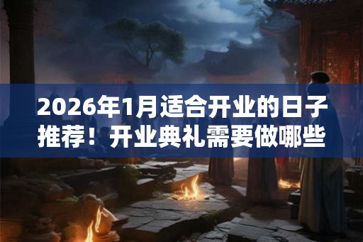 2026年1月适合开业的日子推荐!开业典礼需要做哪些准备 2026年1月适合开业的日子推荐!开业典礼需要做哪些准备
