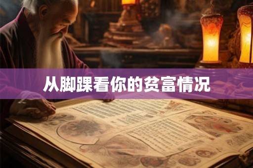从脚踝看你的贫富情况