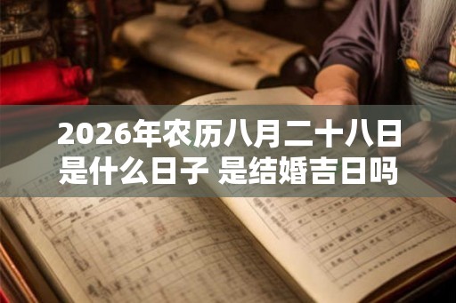 2026年农历八月二十八日是什么日子 是结婚吉日吗