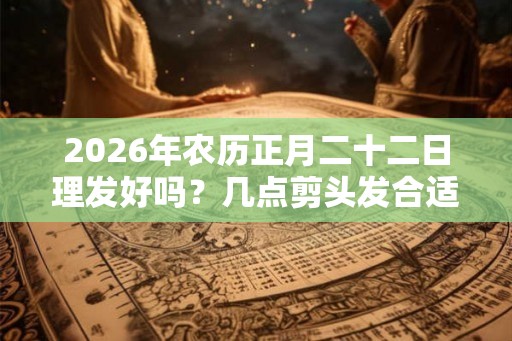 2026年农历正月二十二日理发好吗？几点剪头发合适