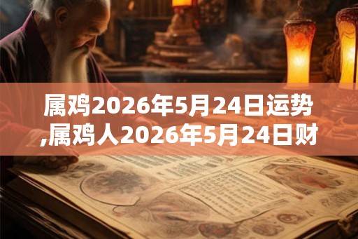 属鸡2026年5月24日运势,属鸡人2026年5月24日财运,生肖鸡2026年5月24日运势