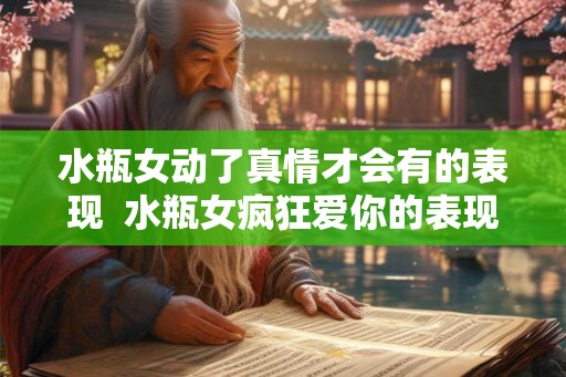 水瓶女动了真情才会有的表现 水瓶女疯狂爱你的表现 水瓶女动了真情才会有的表现 水瓶女疯狂爱你的表现
