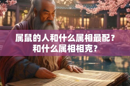属鼠的人和什么属相最配？和什么属相相克？