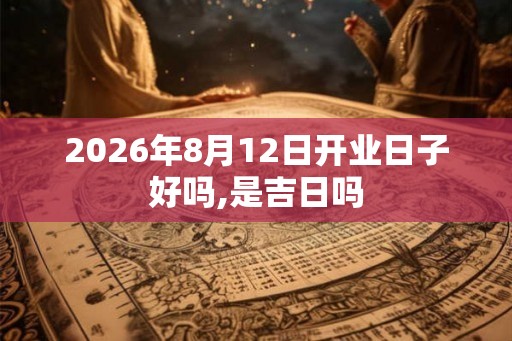 2026年8月12日开业日子好吗,是吉日吗