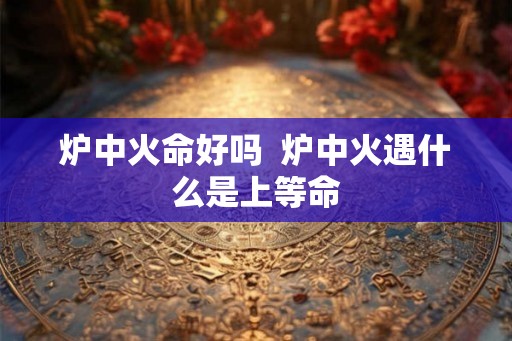 炉中火命好吗  炉中火遇什么是上等命