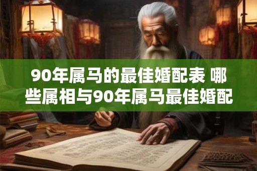 90年属马的最佳婚配表 哪些属相与90年属马最佳婚配
