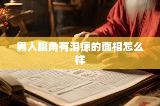 男人眼角有泪痣的面相怎么样 男人眼角有泪痣的面相怎么样