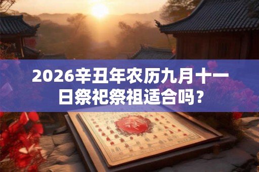 2026辛丑年农历九月十一日祭祀祭祖适合吗？