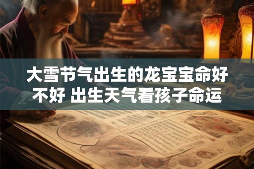 大雪节气出生的龙宝宝命好不好 出生天气看孩子命运