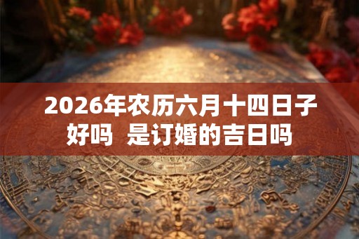 2026年农历六月十四日子好吗  是订婚的吉日吗