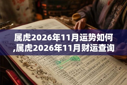 属虎2026年11月运势如何,属虎2026年11月财运查询