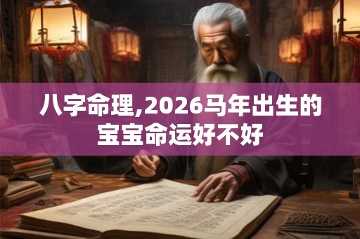 八字命理,2026马年出生的宝宝命运好不好