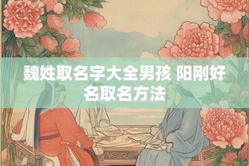 魏姓取名字大全男孩 阳刚好名取名方法