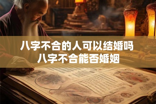 八字不合的人可以结婚吗 八字不合能否婚姻
